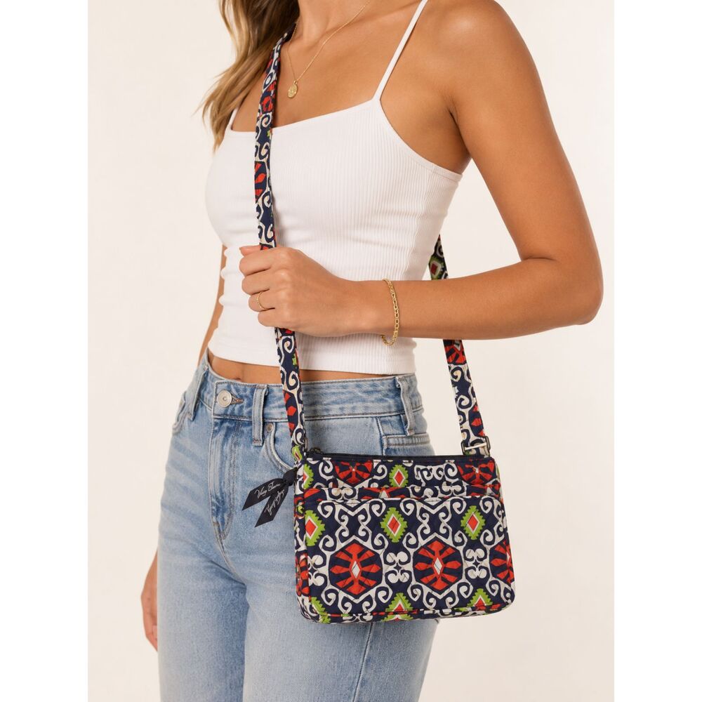Vera Bradley Little Hipster Sun Valley Crossbody Bag NWT Quilted Cotton Purse